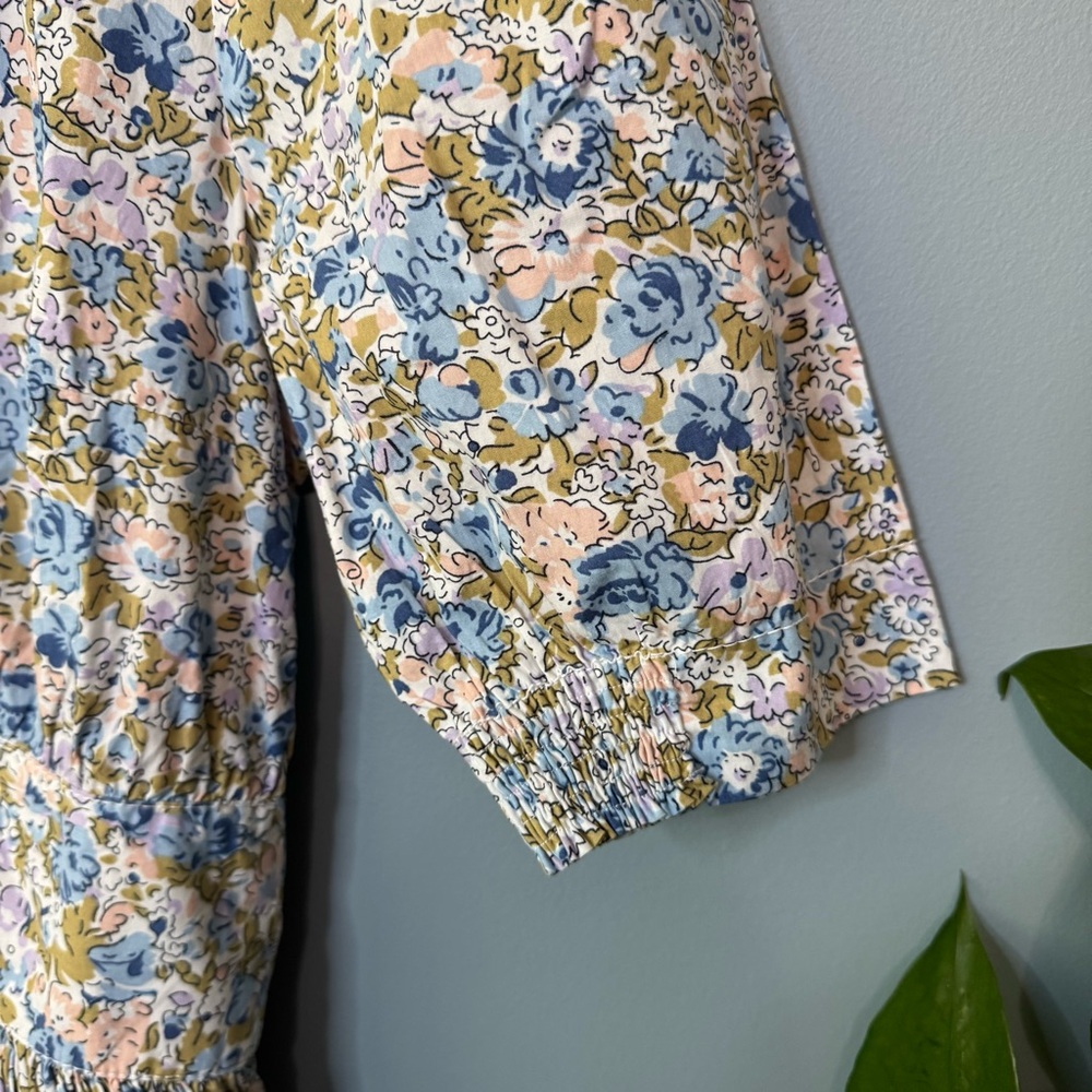 ByTiMo Blossom Floral 100% Cotton Poplin Mini Dress. Fit Flare. NWT. Medium - Picture 7 of 14